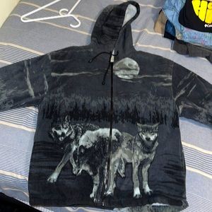 Mens wolf jacket